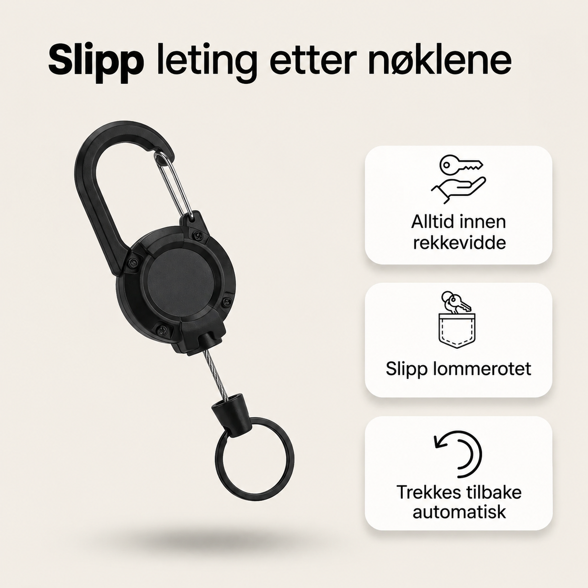 Hakon™ Nøkkelholder – Slipp å lete