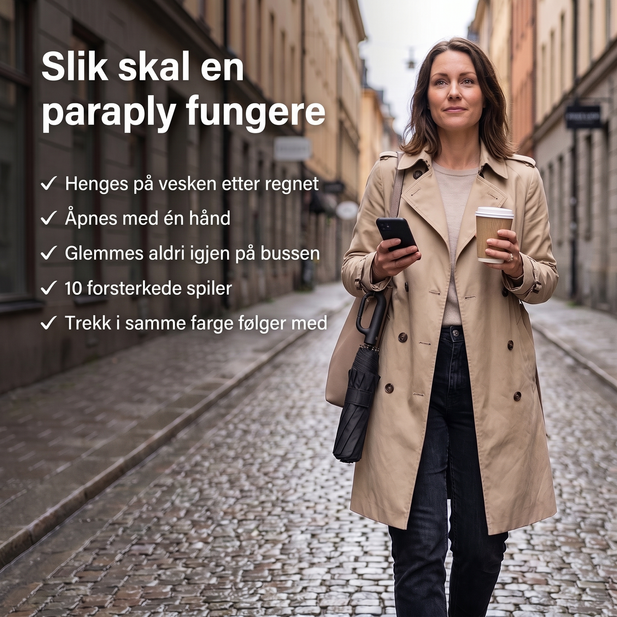 Slik skal en paraply fungere