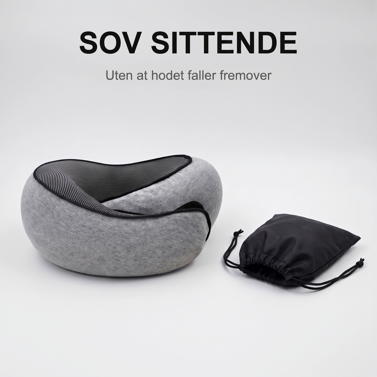 Hakon™ Reiseputen med medfølgende pose. Sov sittende.